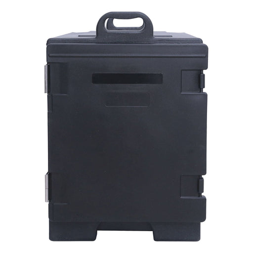 CAC China ICTP-3 Full Size Insulated Table Pan Carrier with Extended Top Handle Black