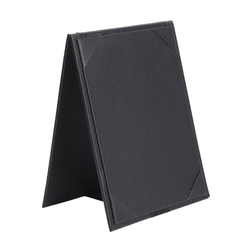 CAC China MCT2-75BK 2-Panel Tent Menu Cover 5-inches x 7-inches Black