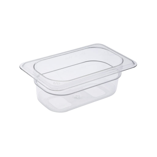 CAC China PCFP-N2 Polycarbonate Food Pan 1/9 Size 2-1/2-inches Depth