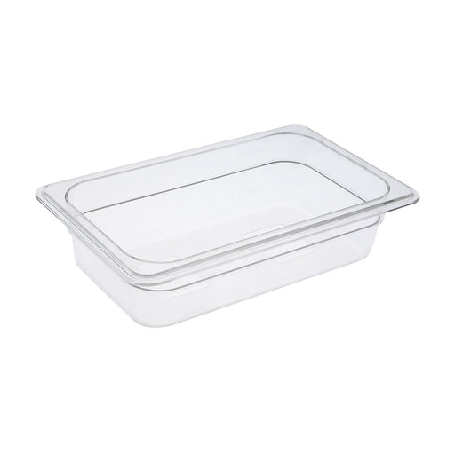 CAC China PCFP-Q2 Polycarbonate Food Pan 1/4 Size 2-1/2-inches Depth