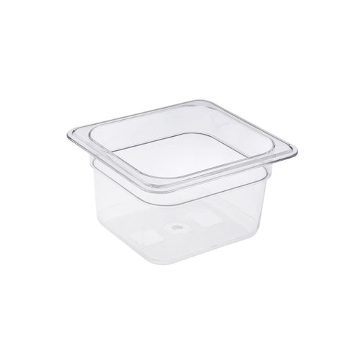 CAC China PCFP-S4 Polycarbonate Food Pan 1/6 Size 4-inches Depth