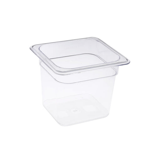 CAC China PCFP-S6 Polycarbonate Food Pan 1/6 Size 6-inches Depth