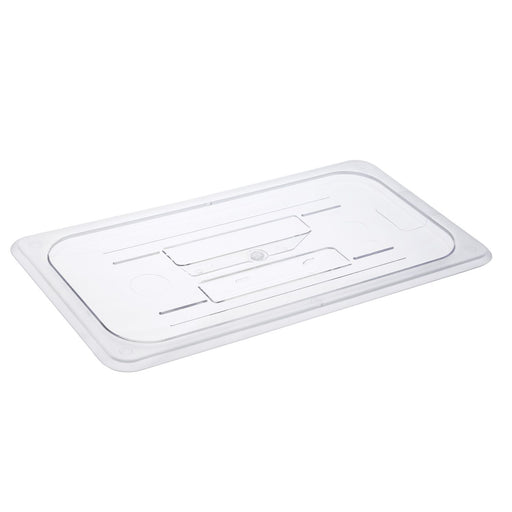 CAC China PCSD-TC Solid Polycarbonate Food Pan Cover 1/3 Size