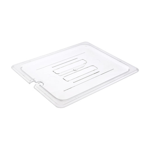 CAC China PCSL-HC Notched Polycarbonate Food Pan Cover Half Size