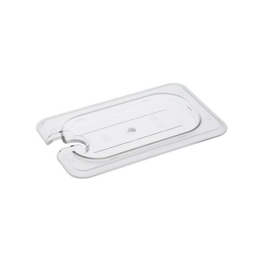CAC China PCSL-NC Notched Polycarbonate Food Pan Cover 1/9 Size