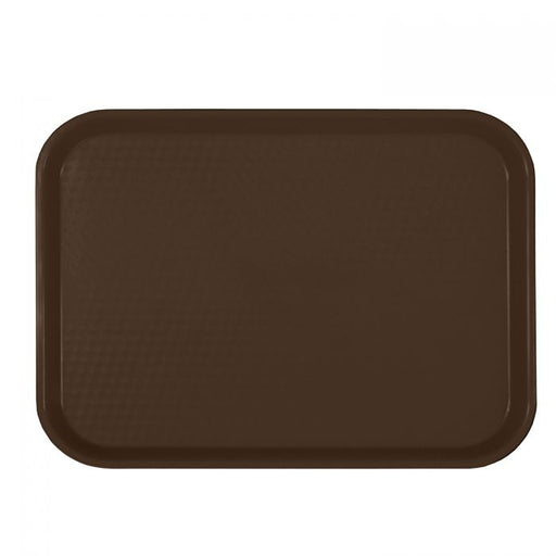 Thunder Group PLFFT1014BR 10 1/2" X 13 5/8", Fast Food Tray, Rectangular, Plastic, Brown