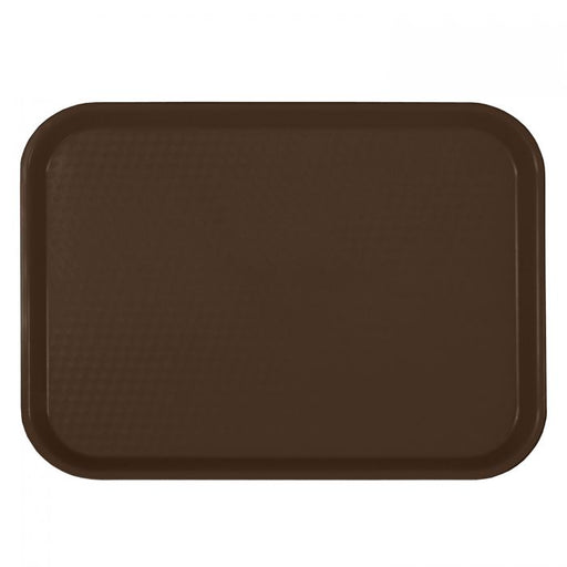 Thunder Group PLFFT1216BR 12" X 16 1/4", Fast Food Tray, Rectangular, Plastic, Brown