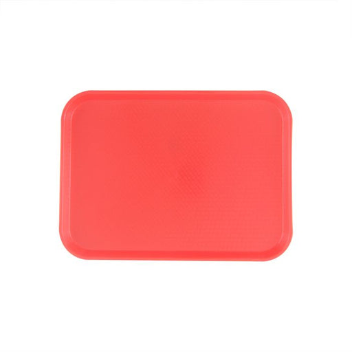 Thunder Group PLFFT1216RD 12" X 16 1/4", Fast Food Tray, Rectangular, Plastic, Red