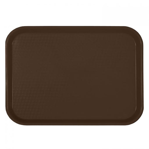 Thunder Group PLFFT1418BR 14" X 17 3/4", Fast Food Tray, Rectangular, Plastic, Brown
