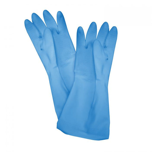 Thunder Group PLGL004BU 12" X 3 7/8", Latex Gloves, Small, Blue (18 Mil) - Pair