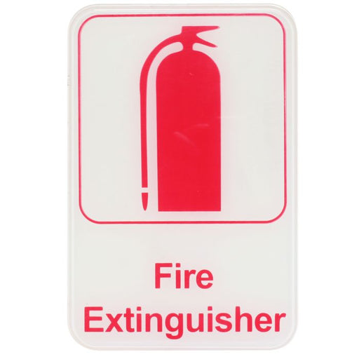 Thunder Group PLIS6913RD 6" X 9" Information Sign With Symbols, Fire Distinguisher