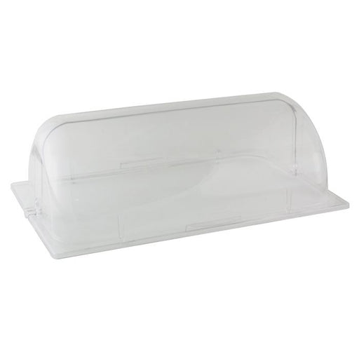 Thunder Group PLRCF001R Full Size Roll Top Chafer Cover, Opens On Sides, PC, Clear
