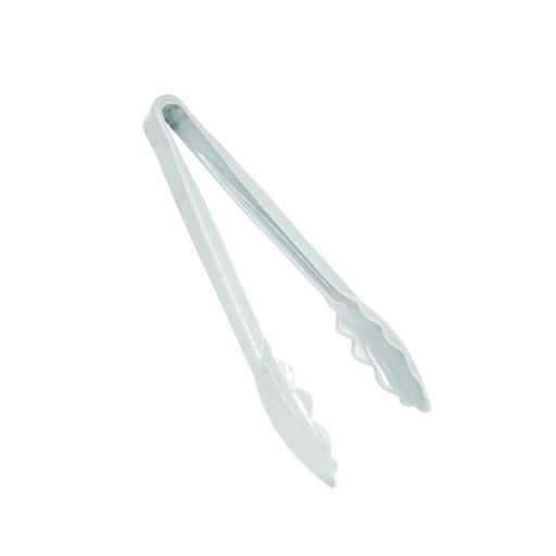 Thunder Group PLSGTG006WH 6" Scallop Grip Tong, Polycarbonate, White Color