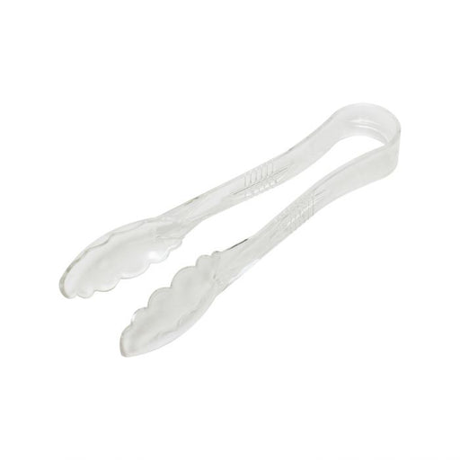 Thunder Group PLSGTG009CL 9" Scallop Grip Tong, Polycarbonate, Clear Color