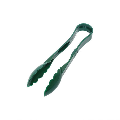 Thunder Group PLSGTG009GR 9" Scallop Grip Tong, Polycarbonate, Green Color