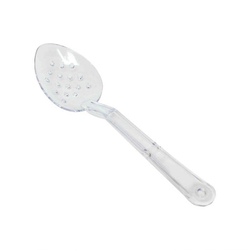 Thunder Group PLSS113CL 11" Serving Spoon, Perforated, Clear - Dozen