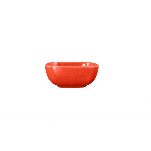 Thunder Group PS3103RD 5 oz, 3 1/2" X 3 1/2" Round Square Bowl, 1 1/2" Deep, Passion Red