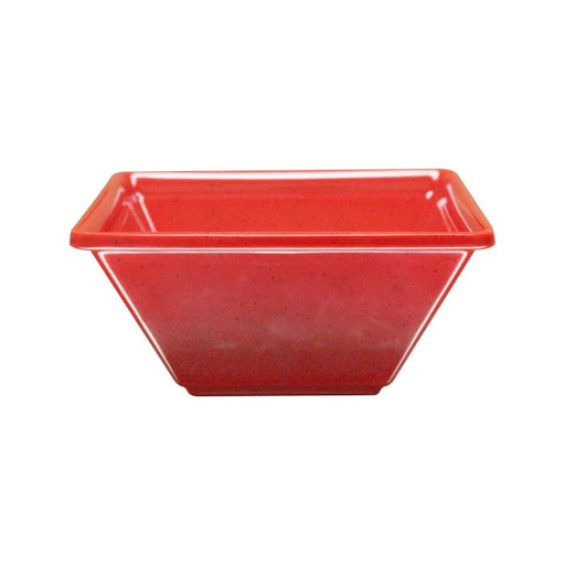 Thunder Group PS5004RD 8 oz, 4" X 4" Square Bowl, 2" Deep, Passion Red