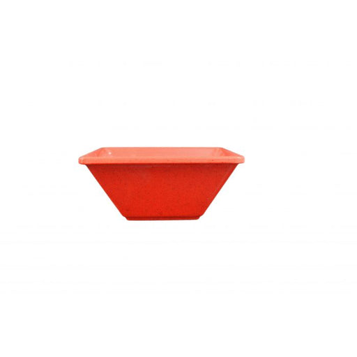 Thunder Group PS5005RD 11 oz, 4 3/4" X 4 3/4" Square Bowl, 2" Deep, Passion Red