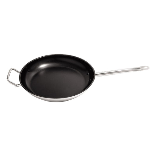 CAC China S2FP-12HN Fry Pan Stainless Steel Non-Stick with Helper Handle 12-inches