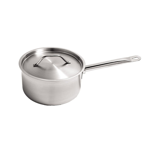 CAC China S3AP-2 Saucepan Stainless Steel with Lid 2 quart