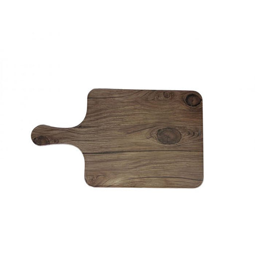 Thunder Group SB608S 8 1/2" X 7" Serving Board with Handle, Faux Wood, Sequoia