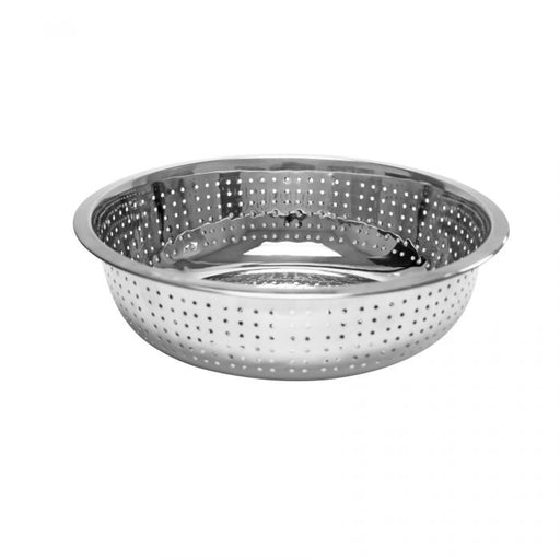 Thunder Group SLCIL11L 11" Chinese Colanders with 4.5 MM Holes, Stainless Steel