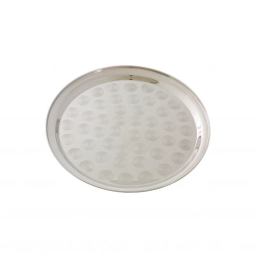 Thunder Group SLCT310 10" Round Tray, Stainless Steel