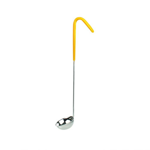 Thunder Group SLOL202 1 oz, One Piece Color Coded Ladle, Yellow Handle, Stainless Steel