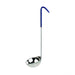Thunder Group SLOL207 8 oz, One Piece Color Coded Ladle, Blue Handle, Stainless Steel