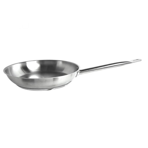 Thunder Group SLSFP4011 11" Diameter Fry Pan, Stainless Steel, Encapsulated Base, Dishwasher Safe, Standard Electric, Gas Cooktop, Halogen and Induction Ready, Oven Safe, Heavy-Duty, NSF