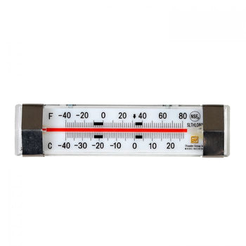 Thunder Group SLTHL080 Horizontal Liquid Scale Thermometer -40 To 80 F