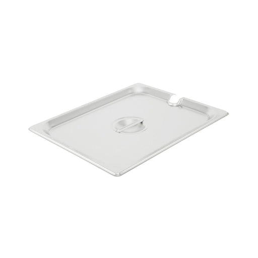 CAC China SPCN-H Half Size Notched Cover for Steam Table Pan