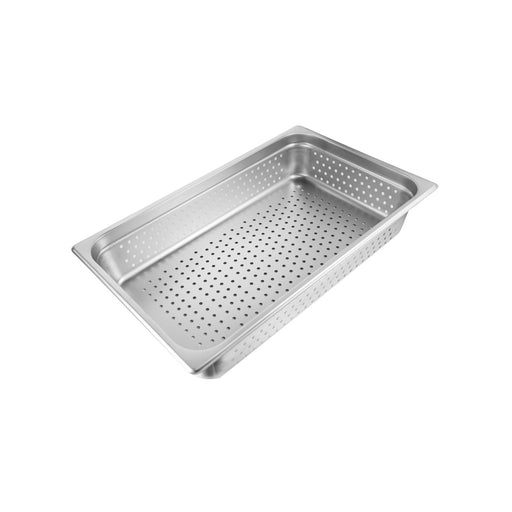 CAC China SSPF-24-4P Full Size 4-inches Height Perforated Steam Table Pan 24 Gauge