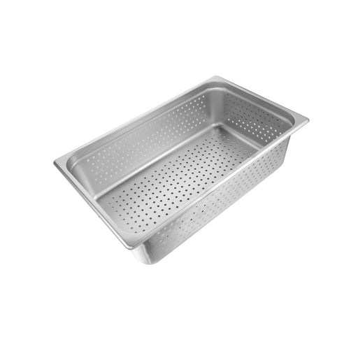 CAC China SSPF-25-6P Full Size 6-inches Height Perforated Steam Table Pan 25 Gauge