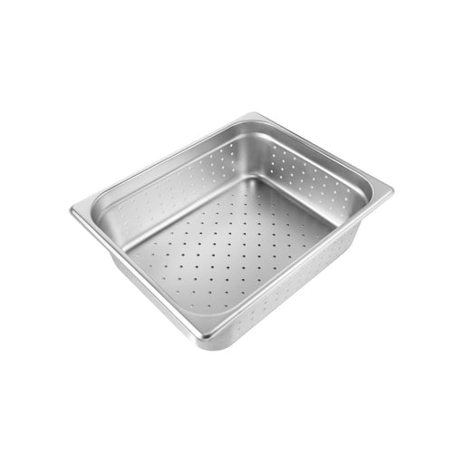 CAC China SSPH-24-4P Half Size 4-inches Height Perforated Steam Table Pan 24 Gauge