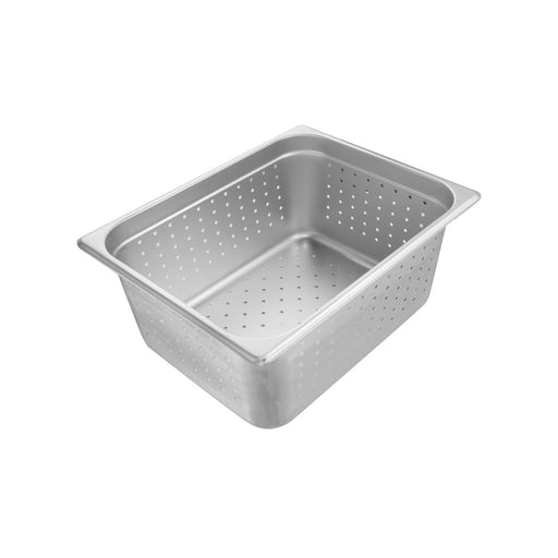 CAC China SSPH-24-6P Half Size 6-inches Height Perforated Steam Table Pan 24 Gauge