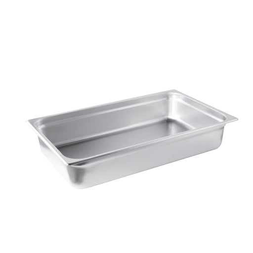 CAC China STPF-22-4 Full Size 4-inches Height Anti-Jam Steam Table Pan 22 Gauge