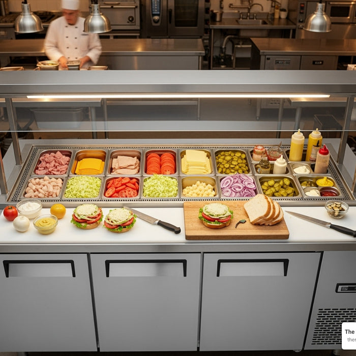 Maximize Your Space: Top 3-Door Sandwich Prep Tables Reviewed