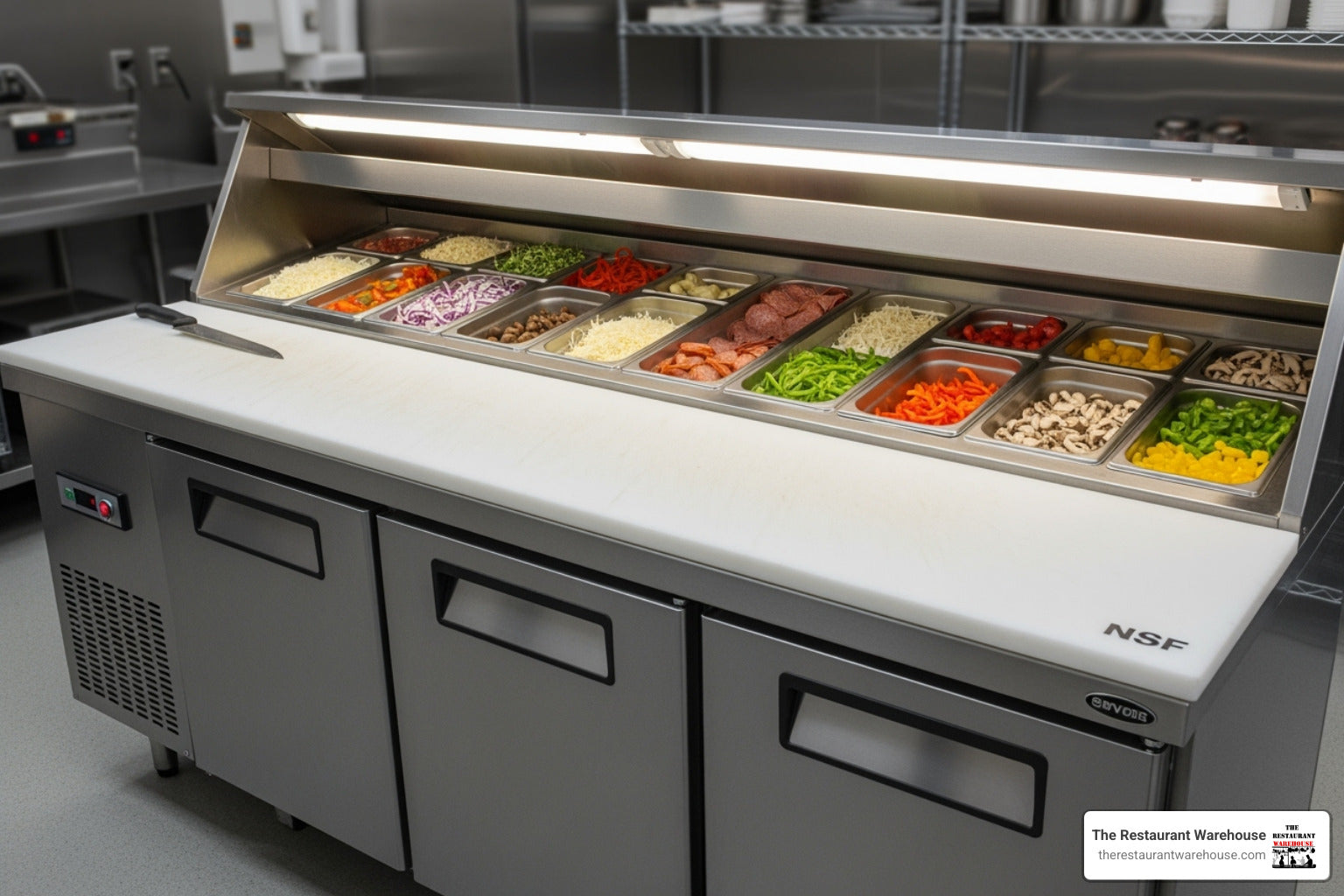 Command Your Kitchen: A Look at 93-Inch Pizza Prep Tables