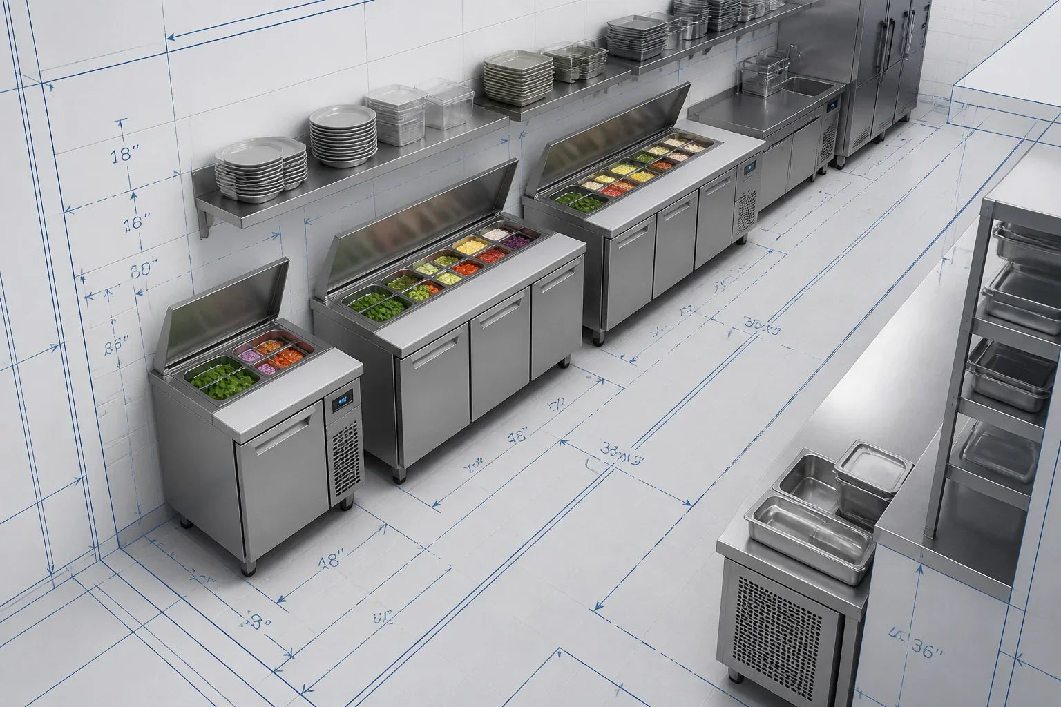 Commercial sandwich prep table buyer's guide — how to choose the right size, configuration, and refrigerated prep station for your restaurant