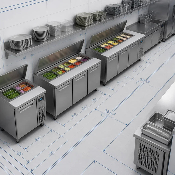 Commercial sandwich prep table buyer's guide — how to choose the right size, configuration, and refrigerated prep station for your restaurant