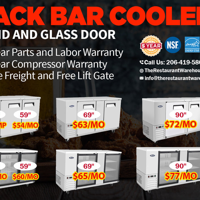 Canned Beer Back Bar Cooler