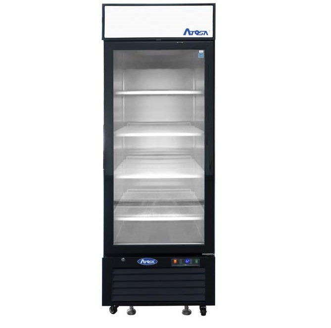 Atosa MCF8720GR commercial freezer with stainless steel exterior.