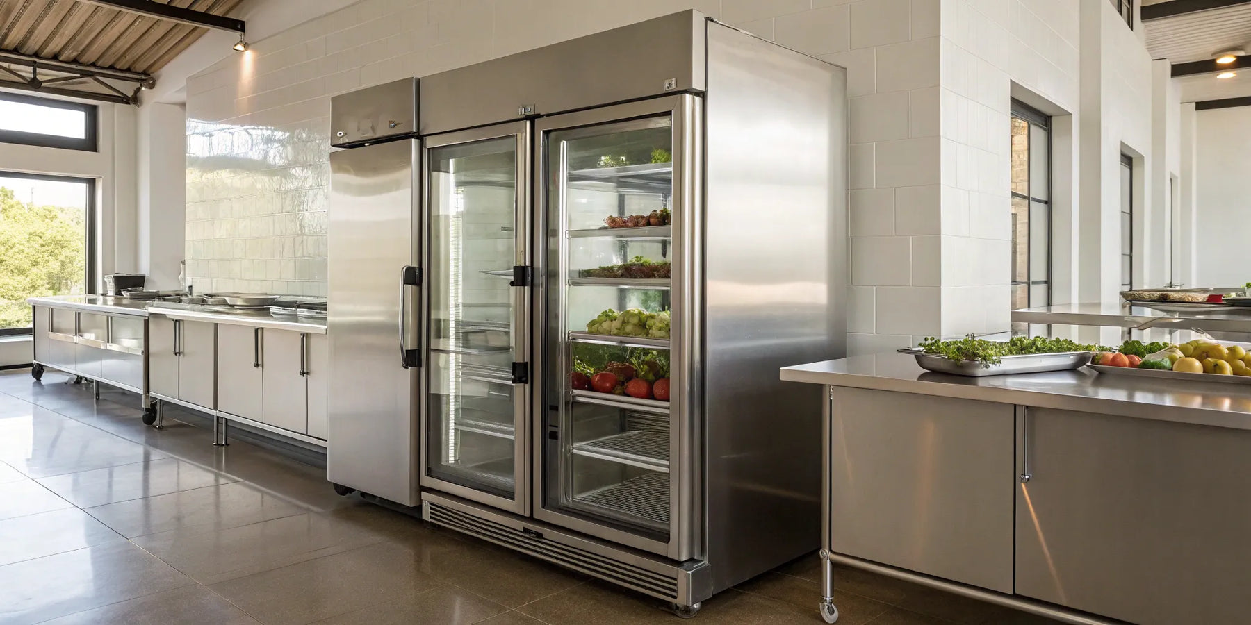 Atosa 2-door refrigerator.