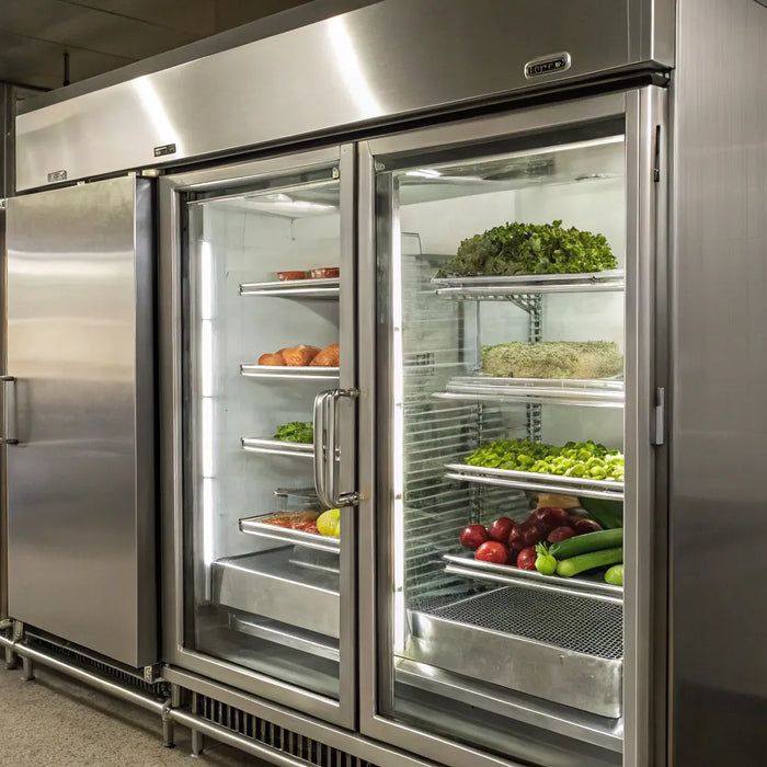 Atosa 3-door cooler.