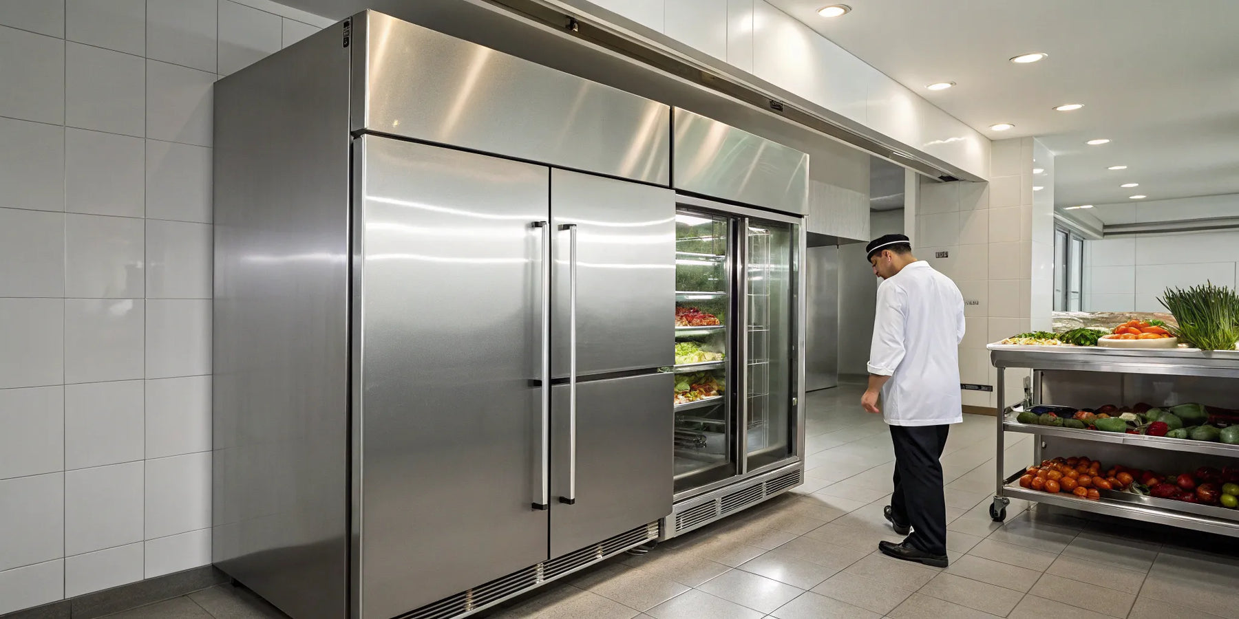 Atosa 3-door commercial freezer.
