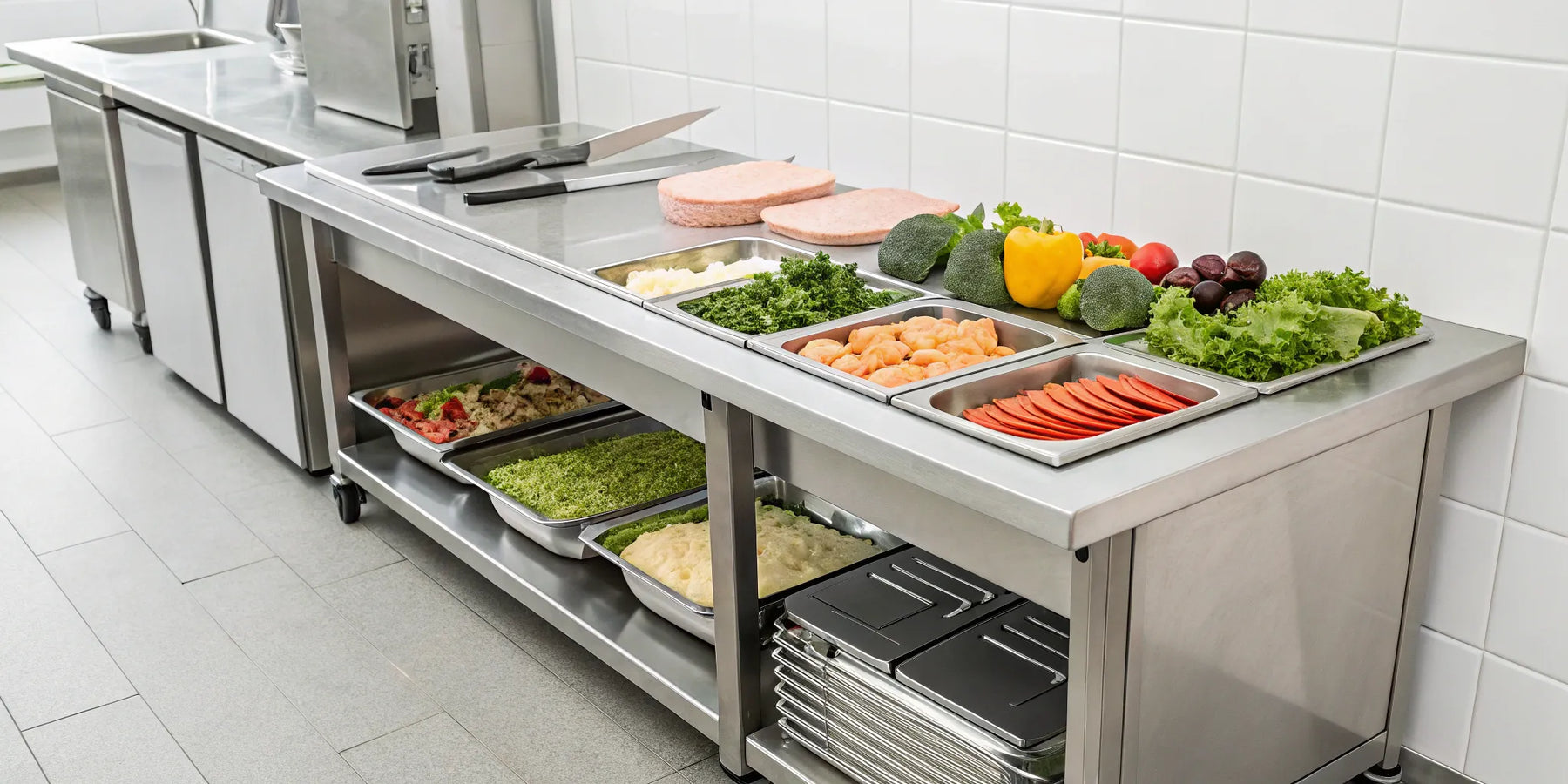 Atosa 48" sandwich prep table.