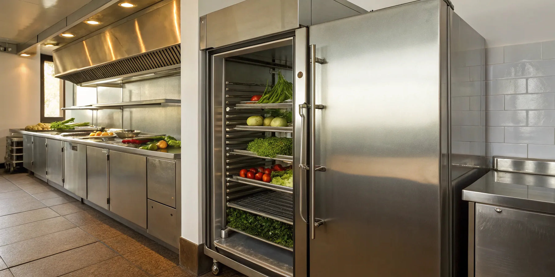 Atosa MCF8703ES freezer with adjustable shelves.