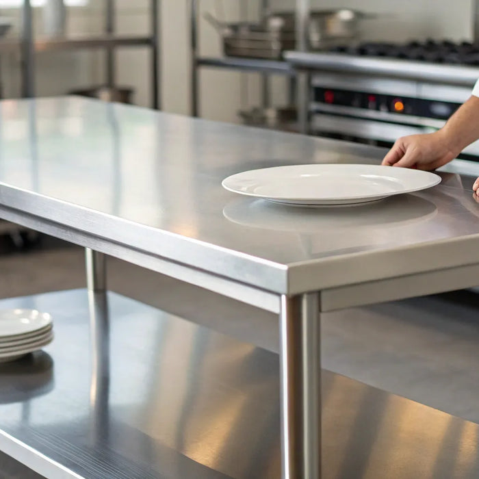 18x30 stainless steel table.